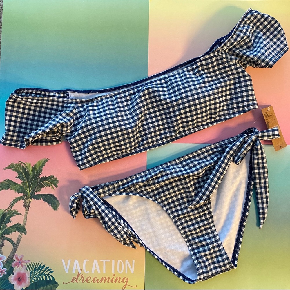 Cremieux Checkmate Off the Shoulder Bikini